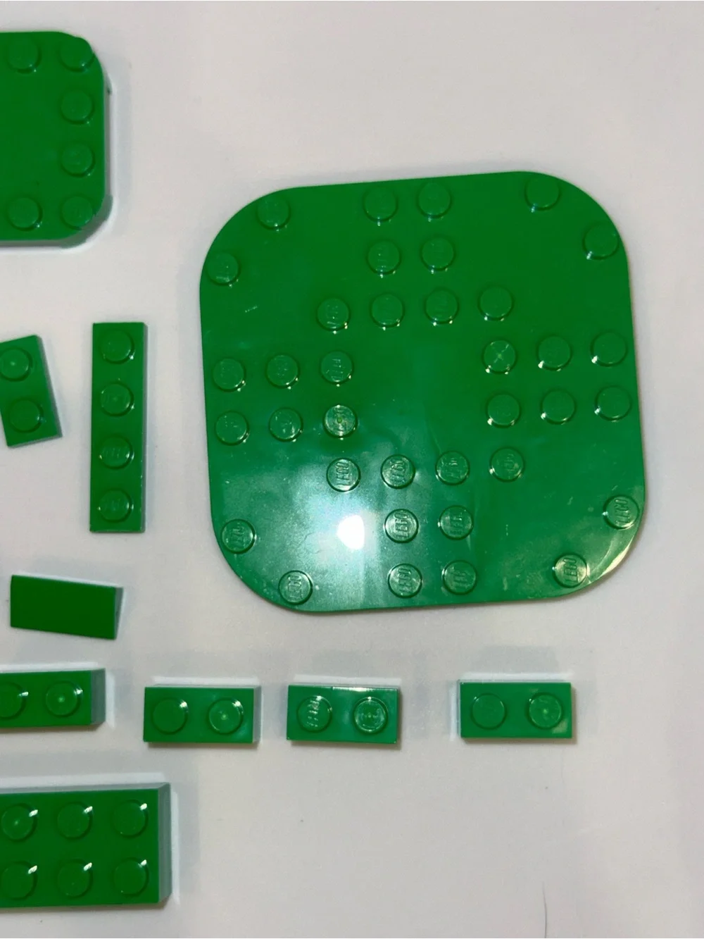 Lego green planks blocks pieces parts element lot